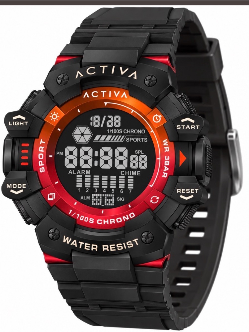 New in box Activa X Invicta Digital Essentials ACW8050MC-015 – Black/Red